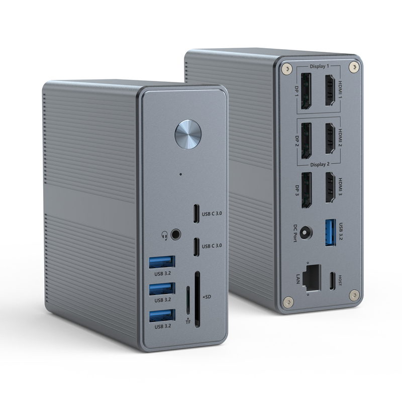 DC36-X1 Thunderbolt Docking avec support d'affichage 60Hz/30Hz et vitesse de transfert de données allant jusqu'à 10 Gbps