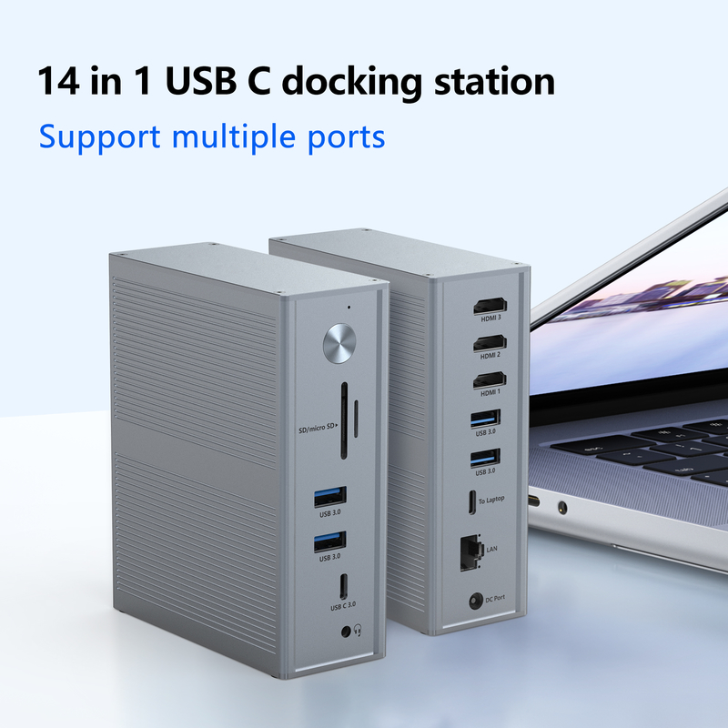 L'alimentation électrique Subosen USB-C PD 100W Station d'accueil USB-C pour une compatibilité rapide et fluide des appareils