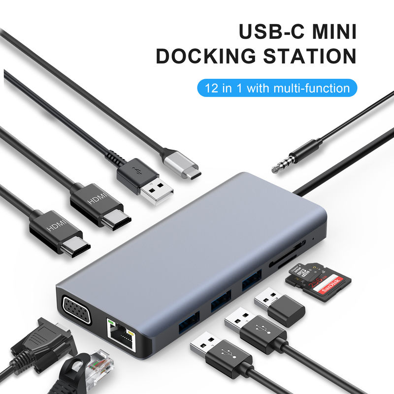 Station d'accueil USB-C La combinaison parfaite du type d'interface USB 3.1 et de la connectivité du port de type C