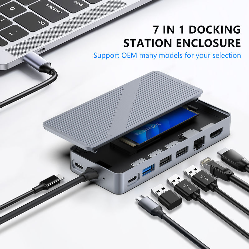 Station d'accueil USB-C USB 3.0 Ethernet 1G HDMI 4K pour appareils USB C Compatibilité
