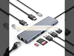 Adaptateur USB de type C avec ports USB 3.0 et RU6A-H2