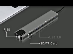 8 en 1 multiport USB C Hub USB-C de type C 3.1 à USB 3.0 4K HD HDMI