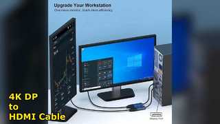 Câble Displayport vers HDMI Adaptateur 4K