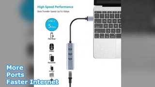 Hub Ethernet USB Internet plus rapide et plus de ports